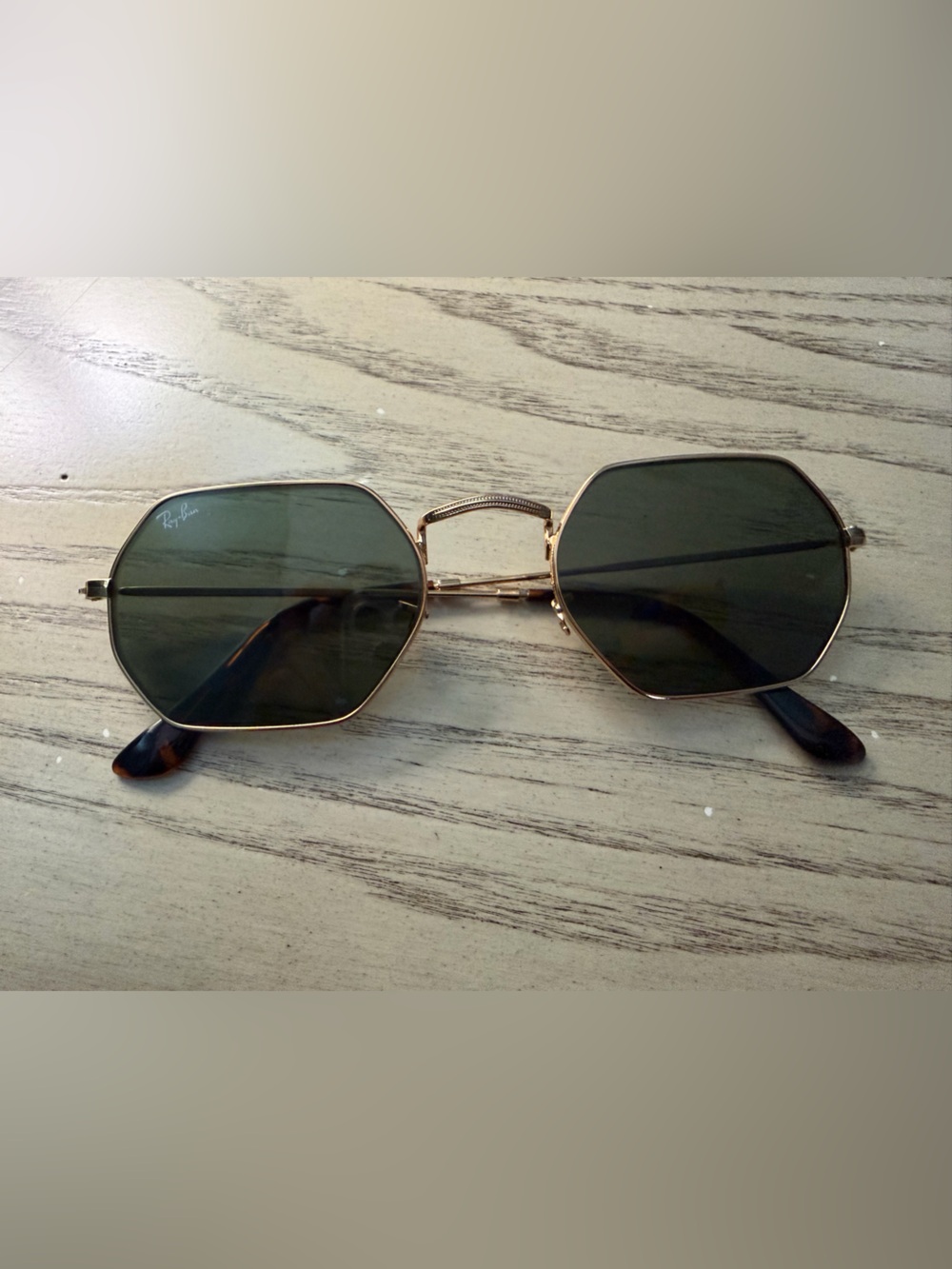 Ray-Ban Gold Frame Sunglasses